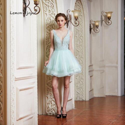 Женские платья с v-образным вырезом Lemon·joyce China At AliExpress