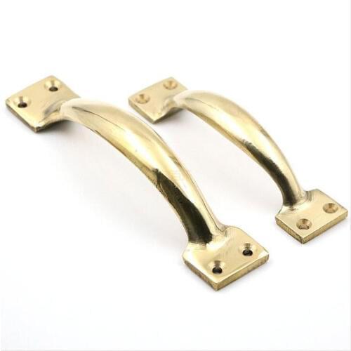 Copper Wooden Door Handle cabinet handles x2