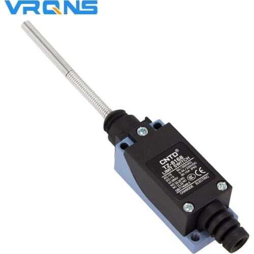 ME TZ-8168 Double Circuit Type Of Limit Switch NO NC 10A 250VAC Metal Long Spring Arm Momentary Travel Switch IP65 Waterproof