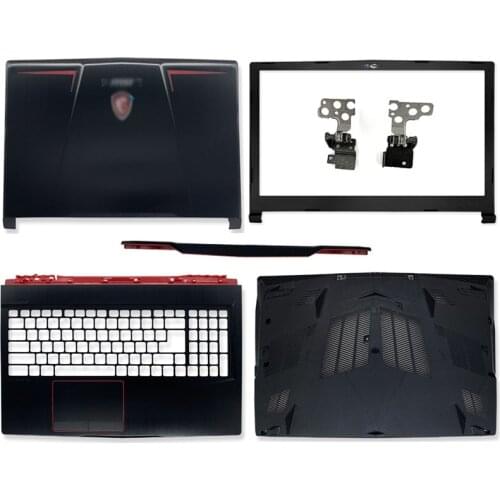 New Laptop LCD Back Cover/Front Bezel/Hinges/Hinges Cover/Palmrest/Bottom Case For MSI GE63 GE63VR MS-16P1 MS-16P2 GE63VR Black