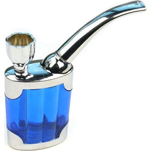 SWSMOK Popular Bottle Water Pipe Portable Mini Hookah Shisha Tobacco Smoking Pipes Gift of Health Metal Tube Filter Filtration