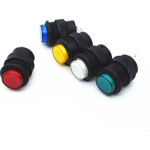 R16-503BD 16mm with 3V Led16mm plastics Momentary Push Button Swithch Mini Switch Self-resetting No lock switch