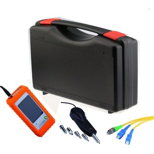 Rápido y fácil de comprobar,Microscopio de fibra óptica de FVM-100 conector de inspección de vídeo de fibra óptica Sonda de insp