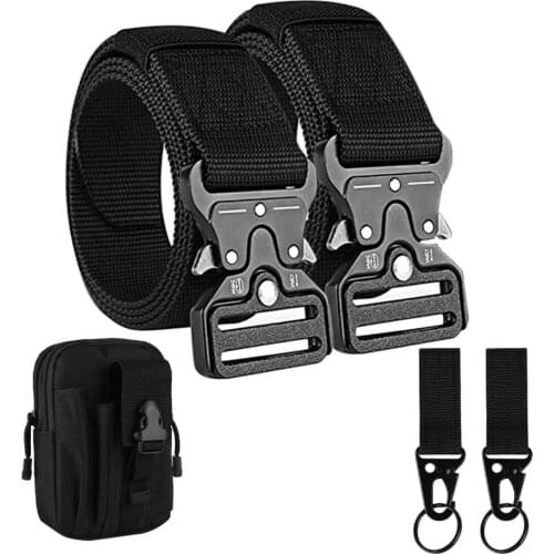 Adjustable Outdoor Belt Equipment Set Outdoor Travel Tactical Waist Belt Military Nylon Belt Nylon Climbing Suit For Men