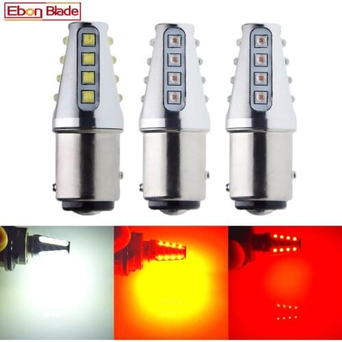 S25 1157 BAY15D 80W XBD Chip Auto LED Bulb Lamp P21/5W Car Reverse Tail Backup Brake Turn Parking Signal Light White Red Amber