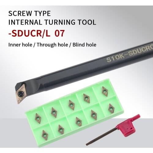 -SDUCR/L Internal Turning Tool Holder S10K/S12M/S14N/S16Q/S20R-SDUCR Boring Bar DCMT Carbide Inserts Lathe Bar CNC Cutting Tools