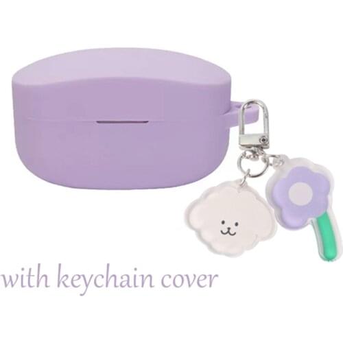 For Sony WF-1000XM4 Case Cute Flower Bear Cartoon Keychain Wireless Earphone silicone Protect Case fashion Cover wf1000xm4