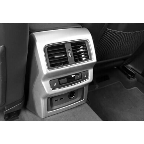 Fit for Audi q5l 18-19 rear exhaust vent trim frame air conditioning panel light strip for new q5l special interior modification