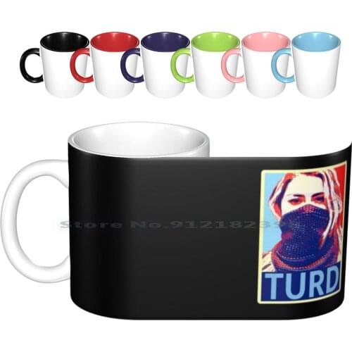 Amber “turd” Heard Johnny Depp Ex Court Battle Ceramic Mugs Coffee Cups Milk Tea Mug Amber Heard Johnny Depp Court Case Battle