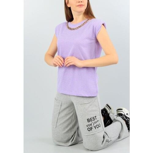 Lady T-Shirt Printed Design Sleeve and Long 100 Cotton Trend Fashion Cheap Good Quality Summer Sun Holiday