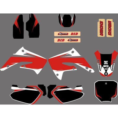 0083 TEAM GRAPHICS&BACKGROUND DECAL STICKER Kit for CR85R CR85 LIQUID COOLED 2 STROKES 2003 04 05 06 07 08 09 10 11 2012