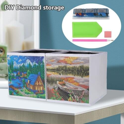 1pc New DIY Diamond Painting Storage Box Special Shaped Diamond Mosaic Household for Bedroom Cross Stitch Embroidery Diamond Art