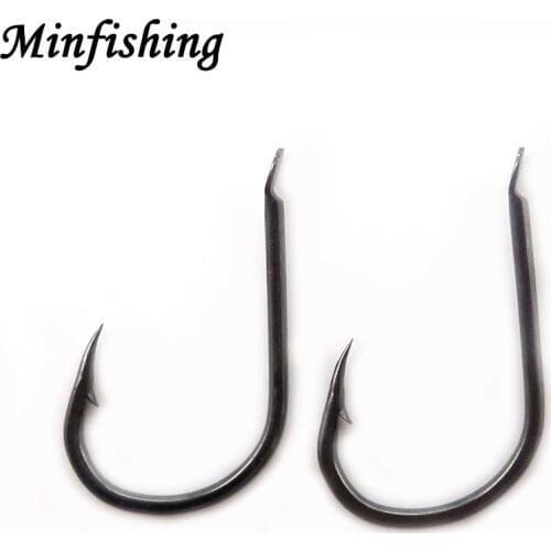 Minfishing 10 Boxes/lot High Carbon Steel Fishing Hook Size 1#-15# Set in Fly Fishhooks Jig Barbed Fishing Accessories Pesca