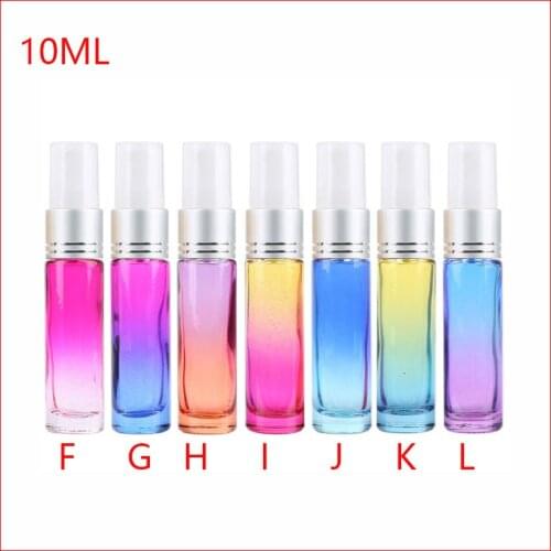10 Refillable Portable Perfume Glass Bottle Travel Empty Spray Atomizer Cosmetic Packaging Container 300pcs/lot