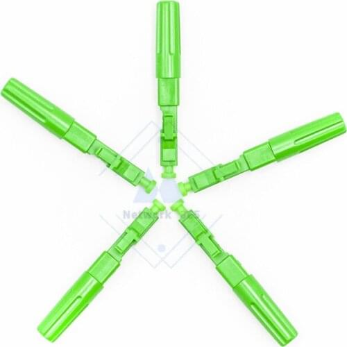 100pcs/lot quick Connector ELC925T SC APC Single-Mode Optical Fiber quick connector SC APC Fiber Optic Fast Connector