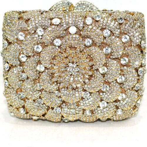 2020 Women Diamonds Clutches Rhinestone Bag Crystal Clutch Party Evening Small Purse Handbags Wedding Clutch Female