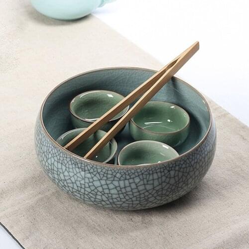 Antique Archaize Celadon Ashtray Creative Chinese Ceramic Tea Set Home Decoration Accessories Desktop Decor Ornament Crafts