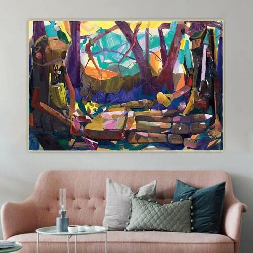 Dana Schutz《Hand》Abstract Canvas Art Oil Painting Artwork Poster Picture Wall Hanging Decor Home Living Room Decoration