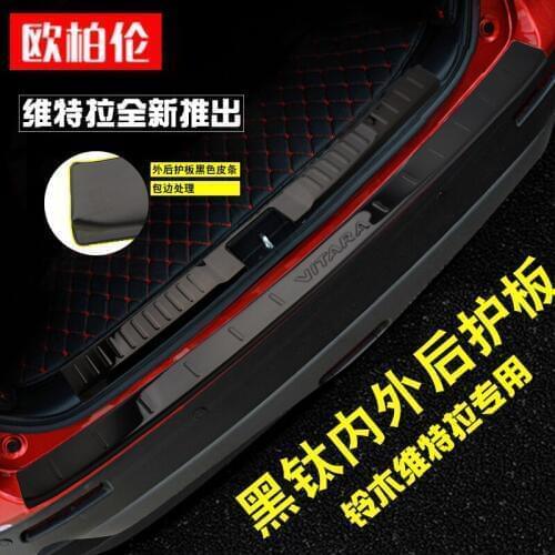 For Suzuki S-CROSS 2014 to 2018 High quality stainless steel rear windowsill panel,Rear bumper Protector Sill Car Styling