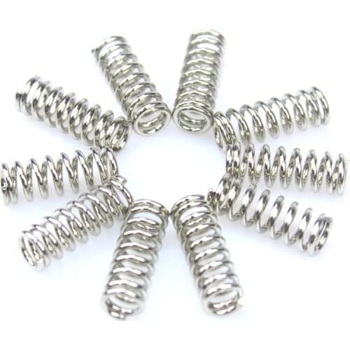 Hot Sale 10pcs/lot 3D Printer Accessory Feeder Spring for Ultimaker Makerbot Wade Extruder Nickel Plating 1.2mm 20 mm