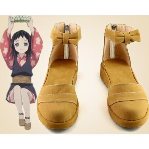 Hot Anime Demon Slayer Kimetsu No Yaiba Makomo cosplay shoes for Halloween Carnival Party Events Anime Adult COS Christmas Gift