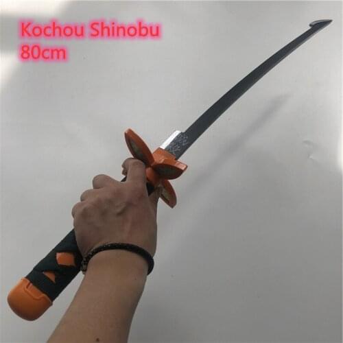 Kimetsu no Yaiba Sword Weapon Demon Slayer Tomioka Giyuu Cosplay Sword 1:1 Anime Ninja Knife wood toy 80cm