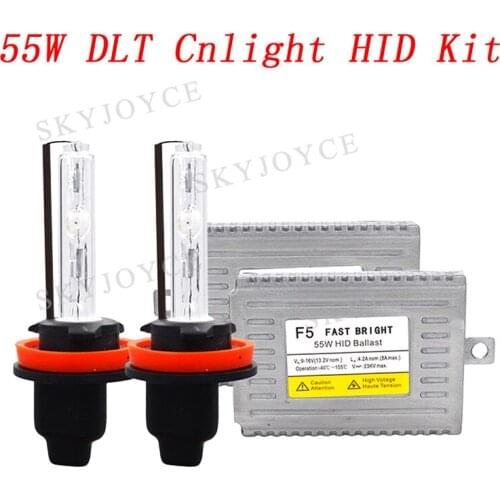 Car Headlight Kit 55W DLT Fast Bright F5 Bulb Ballast Cnlight Bulb H1 H7 H11 9005 9006 D2H HID Bulb 55W Bulb Ballast HID Kit