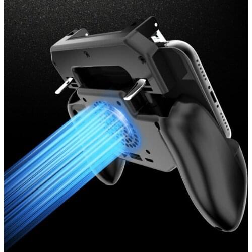 4000 mAh Cooler Controller Gamepad Pubg Mobile Trigger L1R1 Shooter Joystick Game Pad Phone Holder Cooler Fan with Power Bank