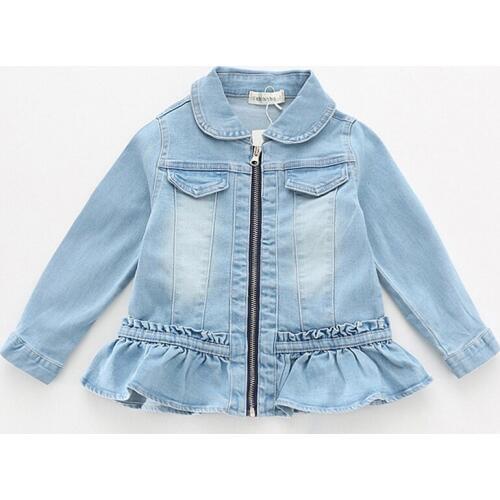 Baby Girls Jacket Cardigan Kids Clothes 2017 Autumn Winter Childrens Coats Girls Outerwear Denim Jackets For 7 8 9 10 11 12 Yrs