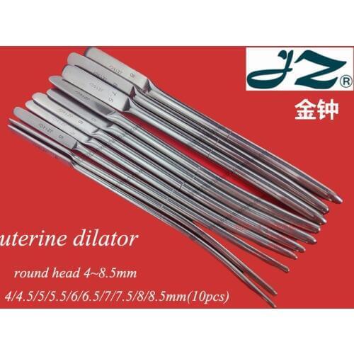 JZ Medical Gynaecology instrument 304 stainless steel uterine dilator Anus Cervical distractor Dilatation bar Open rod 3.5-25mm