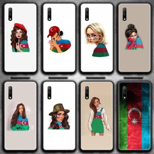 Azerbaijan buta flag fashion girl Phone Case for Huawei Honor 30 20 10 9 8 8x 8c v30 Lite view 7A pro