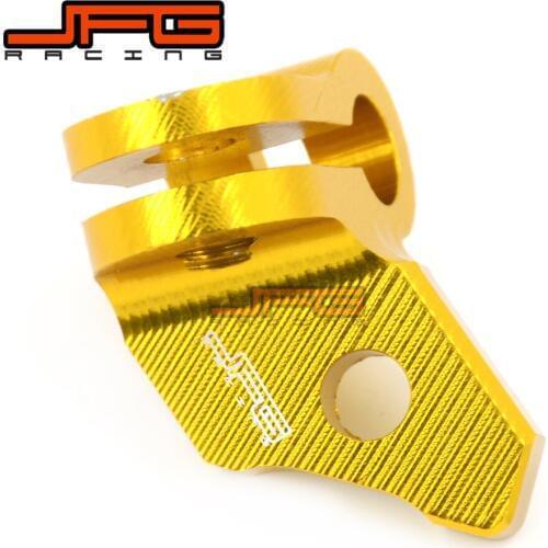Motorcycle CNC Gold Engine Clutch Cable Line Clamp Bracket For SUZUKI RMZ450 2008-2013 2008 2009 2010 2011 2012 2013 Dirt Bike