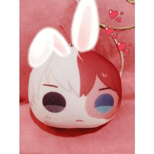 My Hero Academia Shōto Todoroki Plush Doll Toy keychain Keyring Badge Limited Wallet phone mobile key belt gift cosplay