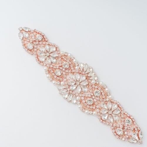 New Luxury Rhinestones Bridal Belt Diamond Wedding Dress Crystal Satin Sash for