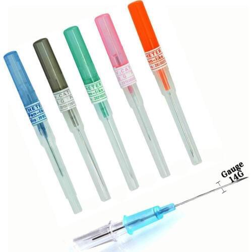 2 Pieces 14G Disposable Sterile Body Piercing Needles Medical Navel Nipple Ear Nose Lip Surgical Steel Catheter Piercing Needle