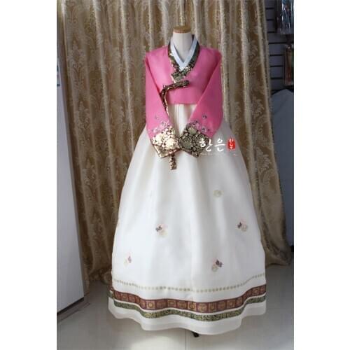 Hanbok Dress Korea Imported Fabric New Improved Hanbok Stage Hanbok Fine Hanbok Korean Fashion Clothing