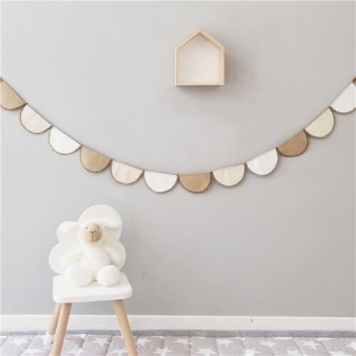 Nordic Wall Hanging Decorations Cotton Linen Flower Kids Chambre Enfant Girl Boy Room Decoration Home Party Wedding Wall Decor