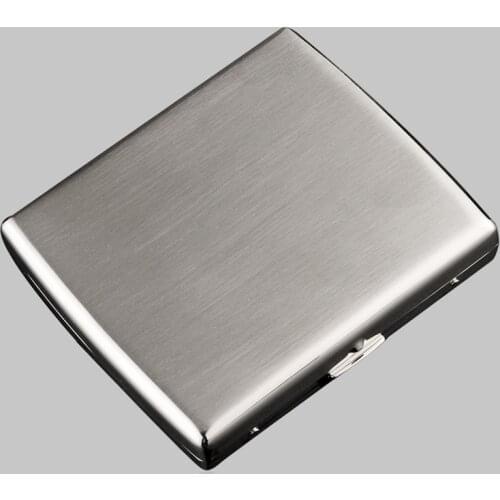 Portable Metal Stainless Steel Cigarette Case Box 20 Cigarettes Case Holder Retro Smoke Tool Pocket Smoking Accessories