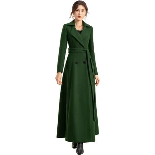 In 2020 the new winter thickening the season of long woolen cloth coat joker high-end female cloth coat