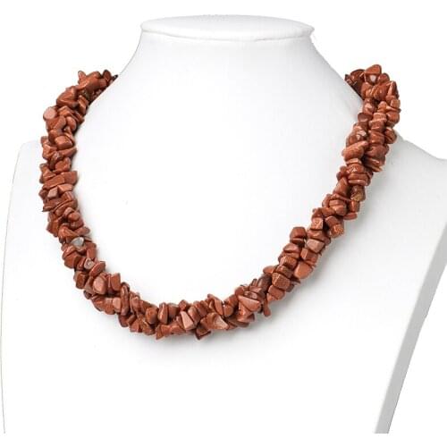 Irregular Brown stone beads size for handmade diy necklace bracelets jewelry making for both men and women gifts