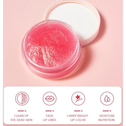 3 Colors Lip Care Scrub Balm 10g Smooth Moisturizing Labial Exfoliate Cream Enhancer Anti Aging Wrinkle Lip Care Gel TSLM2