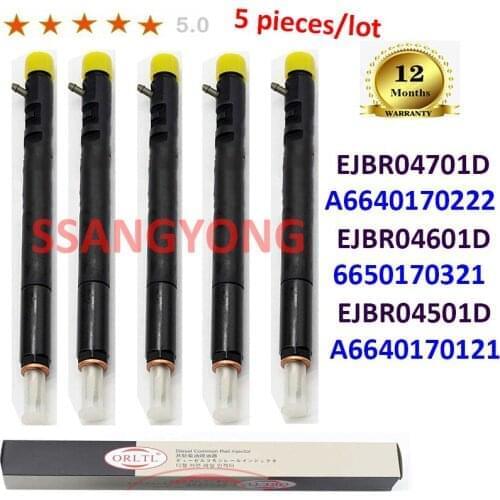 5 pieces/lot EJBR04601D 6650170321 EJBR04701D A6640170222 Nozzle Injector EJBR04501D A6640170121 6640170222 For SSANGYON