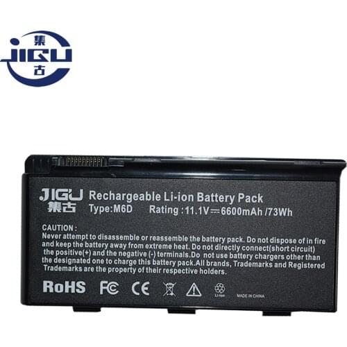 JIGU GT70 7800Mah BTY-M6D Laptop Battery for MSI GT60 GX780R GX680 GX780 GT780R GT660R GX660 GT680R GT663R GT783R