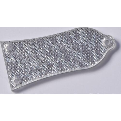 KAISH Silver Sparkle 3 Hole LP Guitar Plastic Truss Rod Cover for Epiphone Les Paul