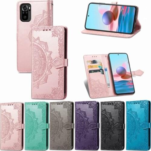 For Xiaomi Redmi Note 10S Case Redmi Note 10S Luxury Leather Flip Cover Wallet Card Holder Slot Phone Bumper Case Redmi Note 10S