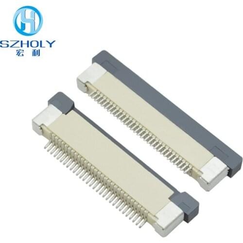 FPC FFC 0.5mm Pitch Connector Socket Drawer Type Upper Contact 36 37 40 42 45 50 54 60Pin