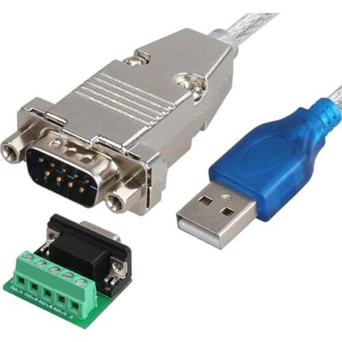 1.5M USB 2.0 to RS485 RS-485 RS422 RS-422 DB9 COM Serial Port Device Converter Adapter Cable CH340+ZT485 Chipset