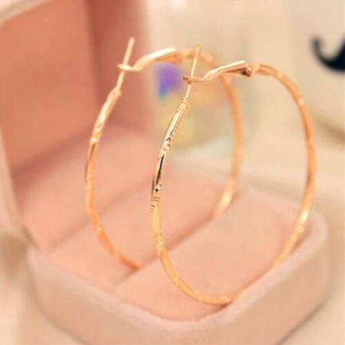 Creole Earrings Wholesale Statement Gold Color Jewelry For Woman Christmas Gifts Gold Circle Hoop Earrings Female Earrings e223
