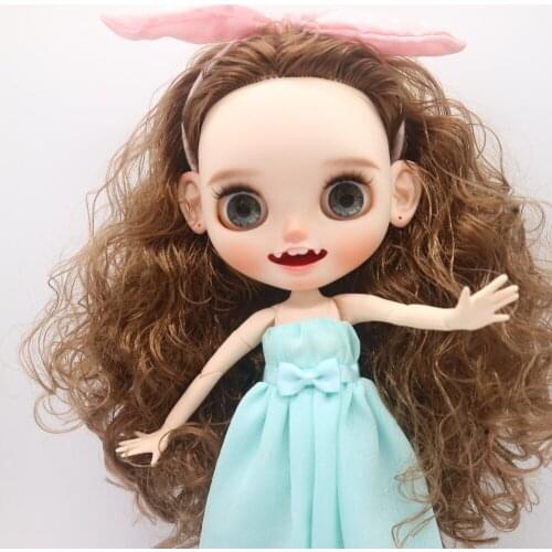 Customization doll DIY Nude joint body blyth doll For Girls not include clothes The eye chips are random 2019