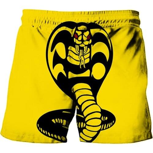Summer Man Swimming Surfing Short Pants Snake Printing Trip Beach Short Pants 6XL